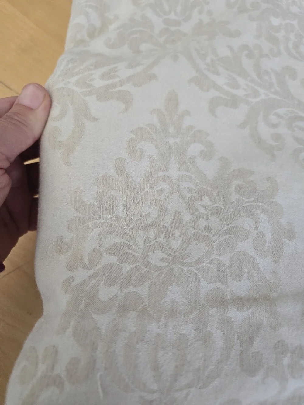 William Sonoma Home Queen Full Duvet Linen Cotton Blend Floral Pattern 96x87in